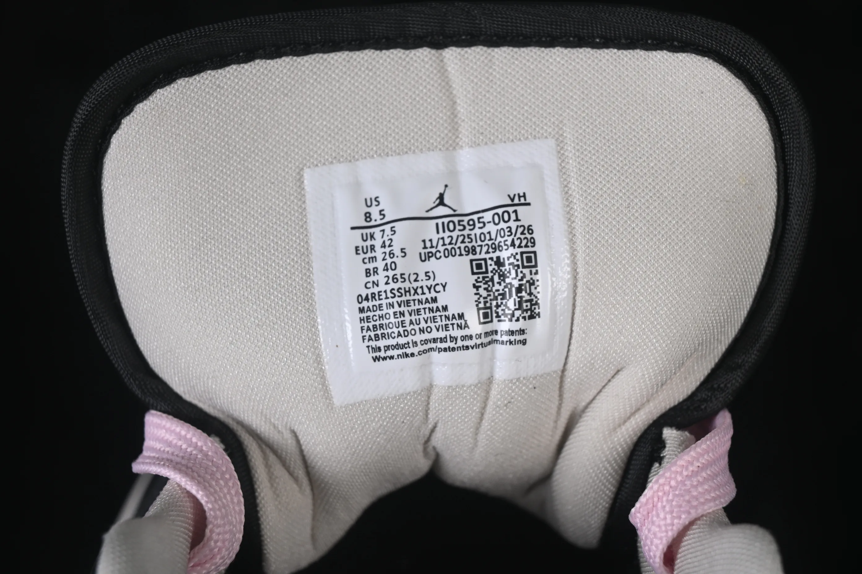 All categories Air Jordan Jordan series basketball shoes Air Jordan 1 Low Air Jordan 1 Low AJ1 Joe 1 burst pattern black and white low-top retro culture basketball shoes II0595-001